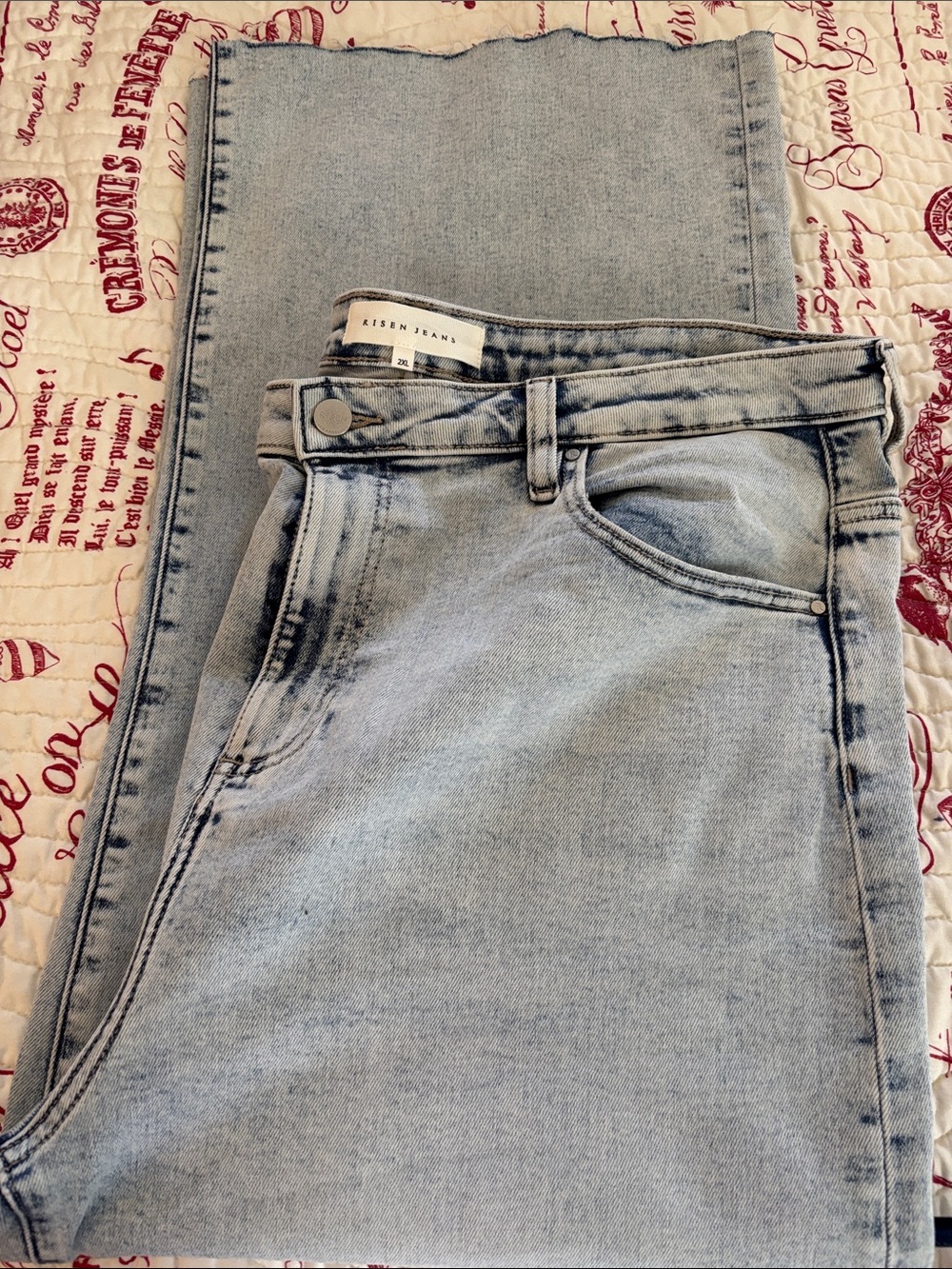 NWOT RISEN Women’s High Rise Wide Leg Cropped Jeans PLUS SIZE 2XL